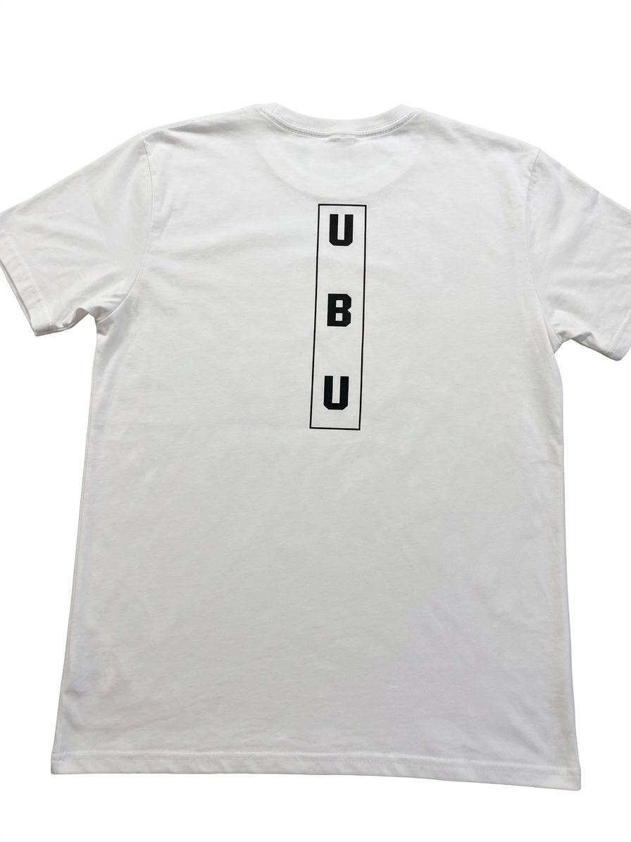 U B U Short Sleeve White T-Shirt