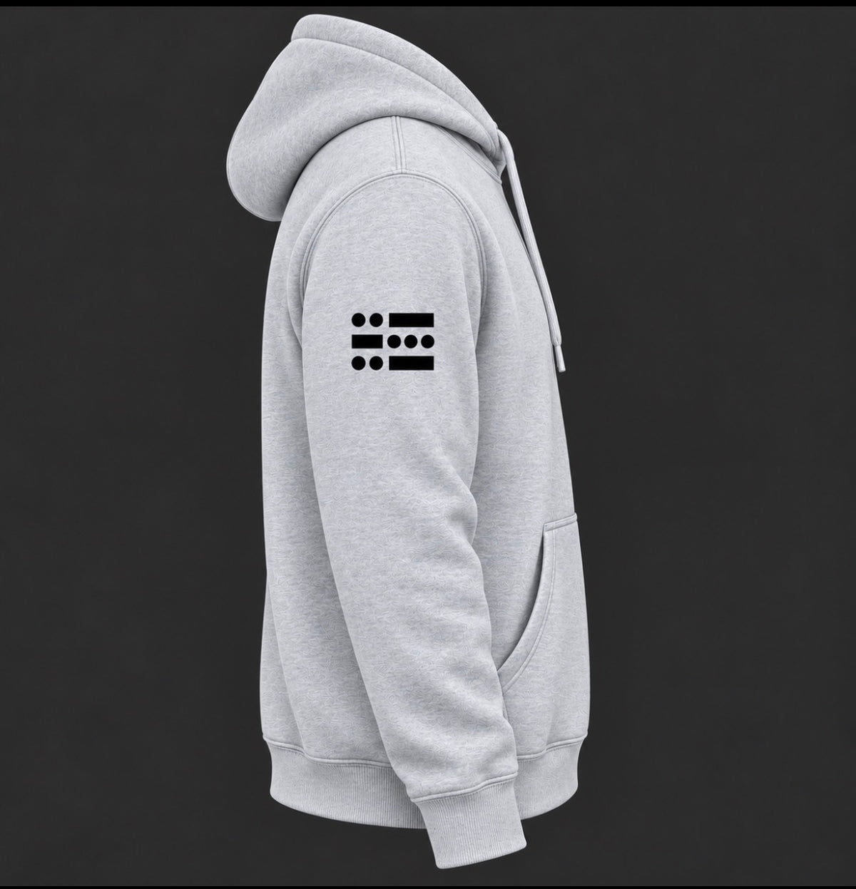 U-B-U Heather Grey Pullover Hoodie