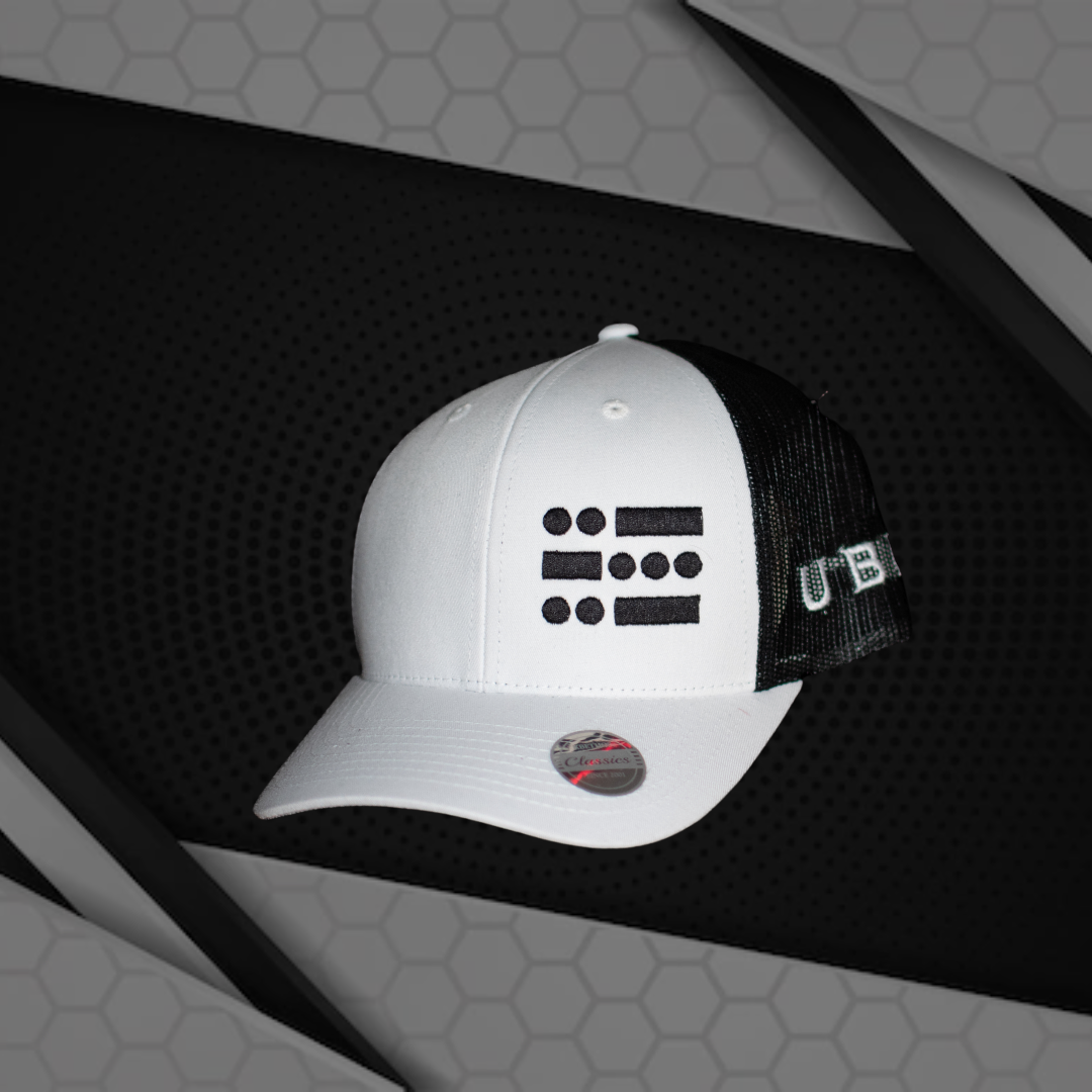 U B U Trucker Hat - Black & White