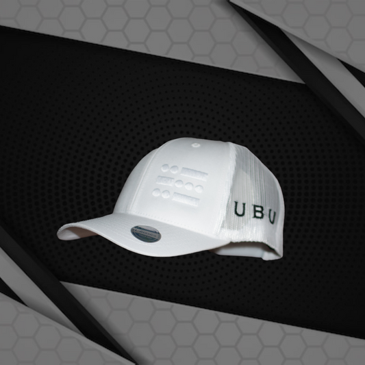 U B U Trucker Hat - White // Black Accent