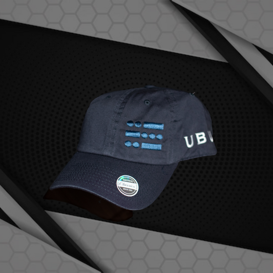 U B U Dad Hat - Navy // White Accent