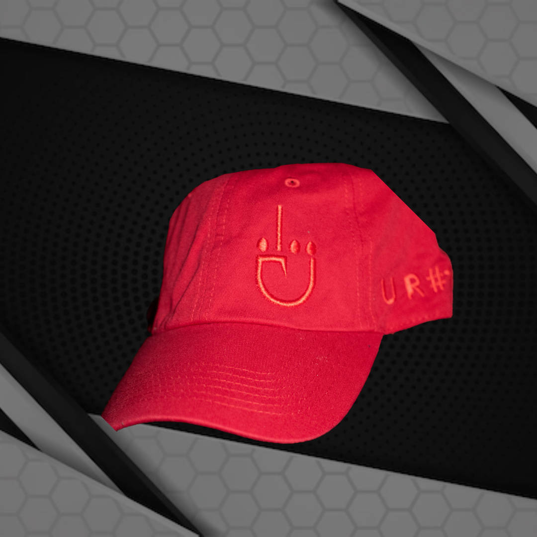 U R #1 Dad Hat - Red // Red