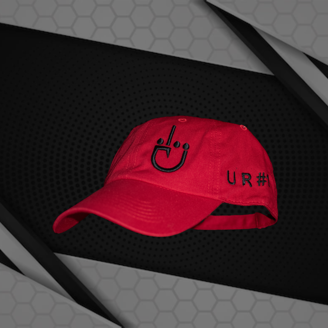 U R #1 Dad Hat – Red // Black