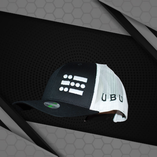 U B U Trucker Hat - Black // White Mesh