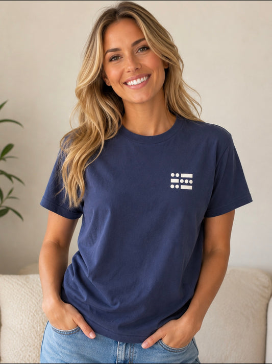 U B U   Short Sleeve Navy T- Shirt