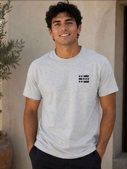 U B U  Short Sleeve Heather  Grey T-Shirt