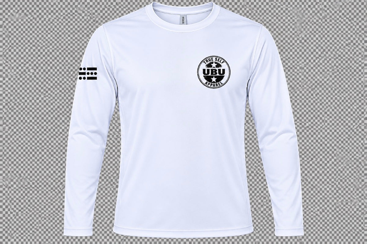 U-B-U Dri Fit White Long Sleeve T-Shirt
