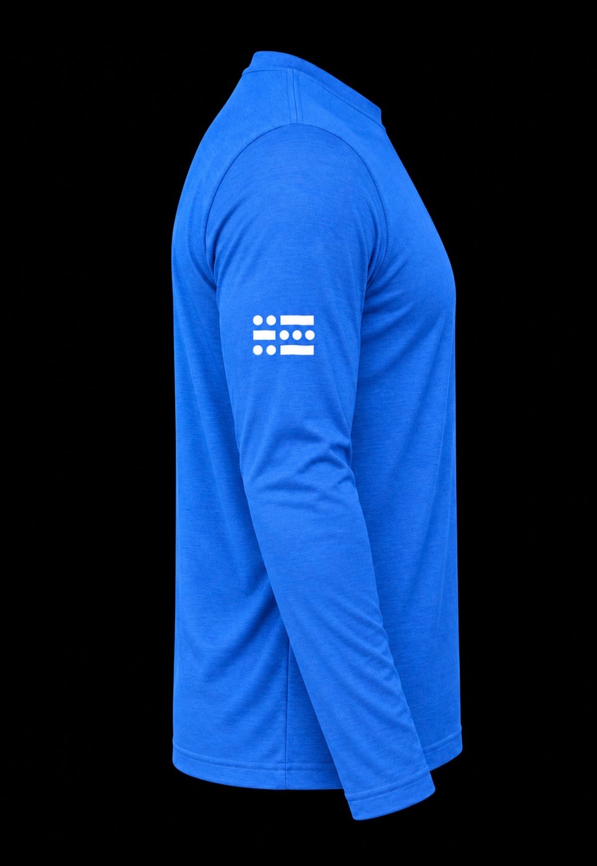U-B-U  Heather Blue Tri-Blend Long Sleeve T- Shirt