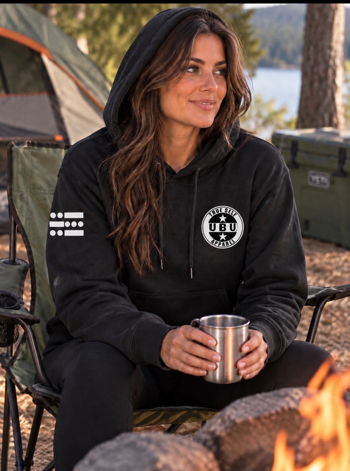 U-B-U Black Pullover Hoodie