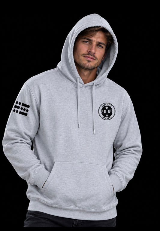 U-B-U Heather Grey Pullover Hoodie