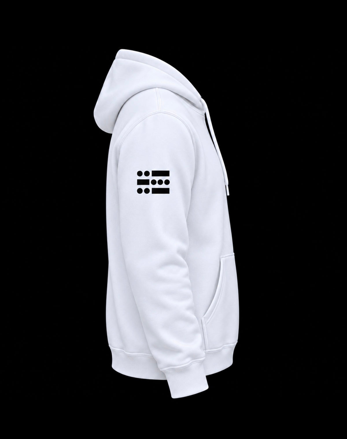 U-B-U White Pullover Hoodie